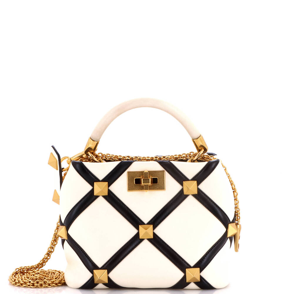 Valentino Garavani Small Roman Stud Top Handle Bag